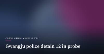 Gwangju Police Detain 12 in Gambling Laundering Probe