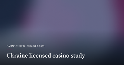 Ukraine Study Finds Most Players Favour Licensed Casinos