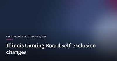 Illinois Gaming Board Approves Self-Exclusion Overhaul