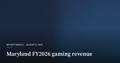 Maryland Gaming Contributions Rise to $1.637 Billion in FY2026