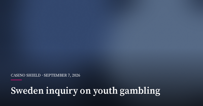 Sweden Opens Inquiry Into Youth Gambling Harm