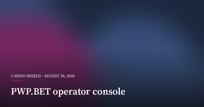 PWP.BET Launches Unified Console for Operators