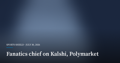 Fanatics Executive Likens Kalshi and Polymarket to Offshore Sportsbooks