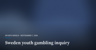 Sweden Opens Youth Gambling Inquiry