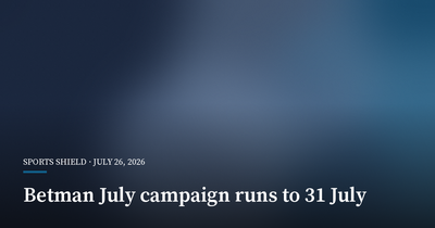 Betman Extends July Responsible-Gambling Campaign to 31 July