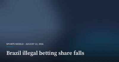 Brazil Study Says Illegal Betting Share Fell in First Half of 2026