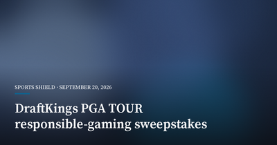 DraftKings Ties PGA TOUR Prize Draw to Responsible-Gambling Tools