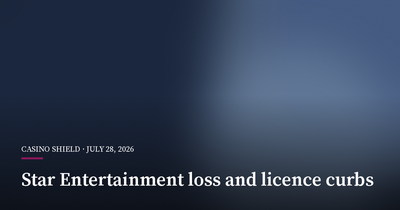 Star Entertainment Posts A$8 Million Quarterly Loss as Licence Curbs Persist