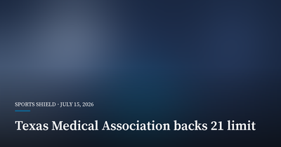 Texas Medical Association Pushes Age 21 Floor for Prediction Market Apps