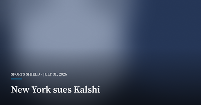 New York Sues Kalshi Over Alleged Illegal Gambling