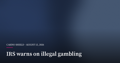 IRS Warns Bettors Off Illegal and Crypto Gambling Sites