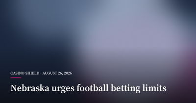 Nebraska Gambling Council Urges Limits as Football Season Nears